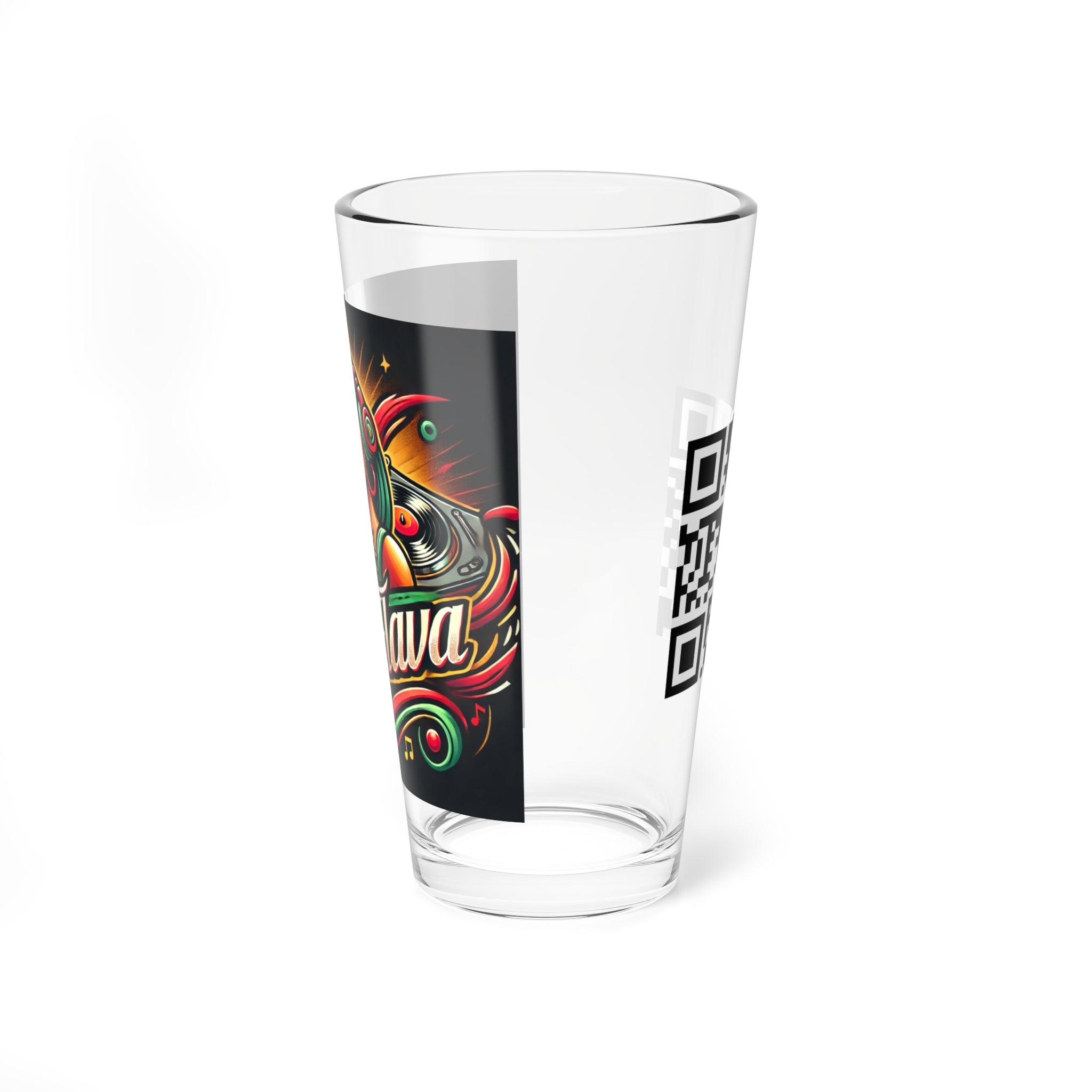 "DJ NicaFlava" Mixing Glass, 16oz